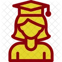 Graduate Girl Girl Graduation Icon