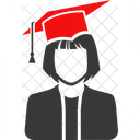 Graduate Girl Female Female Graduate Icon