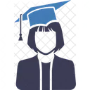 Graduate Girl Female Female Graduate Icon