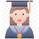 Girl Graduation Icon