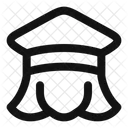 Graduate Female People Icon