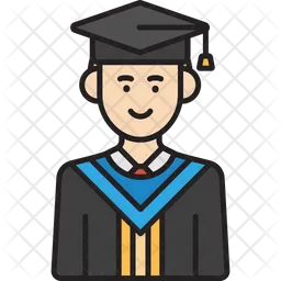 Graduate Male  Icon