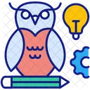 Graduate Owl Owl Education Owl Teacher Icon