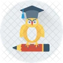 Owl Graduate Pencil Icon