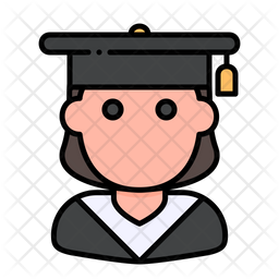 Graduate Student Icon Of Colored Outline Style Available In Svg Png Eps Ai Icon Fonts