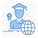 Graduate Student Scholar Student Graduation Icon