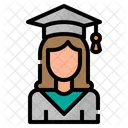 Graduate Woman Girl Icon