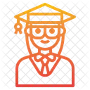 Graduate Woman  Icon