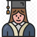 Graduate woman  Icon