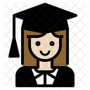 Graduate Woman Girl Icon