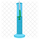 Graduated Cylinder Millimeters Calibration Marks Icon