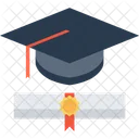 Graduation Degree Certificate Icon