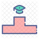 Mortarboard Hat Stage Icon