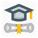 Graduation Certificate Diploma Symbol