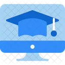 Graduation Laptop Education Icon
