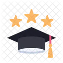 Graduation Cap Star  Icon