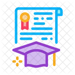 Graduation Certificate  Icon