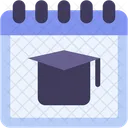 Graduation Calendar Time And Date Icon