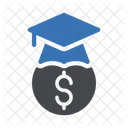 Graduation Hat Dollar Icon
