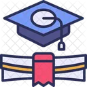 Graduation Ceremony Degree Icon