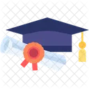 Graduation Cap And Gown Ceremony Icon