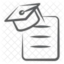 Degree Graduate Diploma Icon