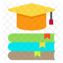 Book Graduation Cap Education Icon