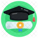 Diploma Degree Graduation Icon