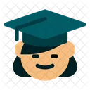 Flat University School Icon