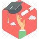 Graduation Diploma Degree Icon