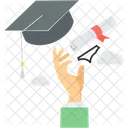 Graduation Diploma Degree Icon
