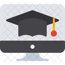 Graduation Laptop Education Icon