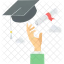 Graduation Diploma Degree Icon