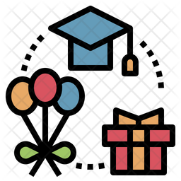 Download Free Graduation Party Icon Of Colored Outline Style Available In Svg Png Eps Ai Icon Fonts