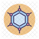 Grafeno Hexagono Hexagonal Ícone