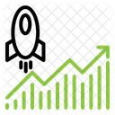 Grafico Para Cima Inicializacao Ícone