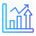 Grafico Produtividade Aumento Ícone