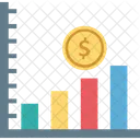 Relatorio Grafico Grafico De Linhas Grafico De Crescimento Ícone