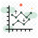 Grafico De Lineas Grafico De Analisis De Datos Analisis De Datos Icono