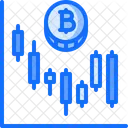 Grafico Bitcoin Moeda Ícone