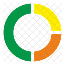 Circulo Diagrama Estatistica Ícone