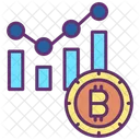 Grafico a barre bitcoin  Icon