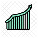 Grafico Para Baixo Declinio Negocios Ícone