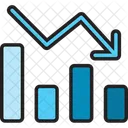 Graficar hacia abajo  Icono