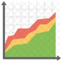 Grafico ad area  Icon