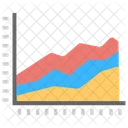 Grafico ad area  Icon