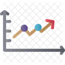 Gráfico ascendente  Icono