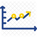 Gráfico ascendente  Icono