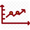 Gráfico ascendente  Icono