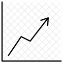Aumento De Grafico Grafico Negocios Ícone
